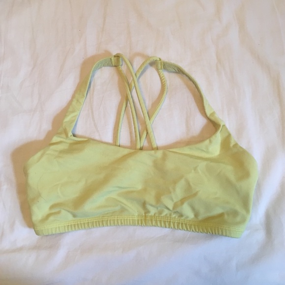 Light Yellow Free to Be Lululemon Bra