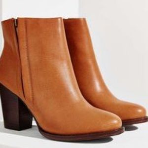 Tan Leather Booties