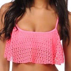 Roxy Ruffle Swim Top