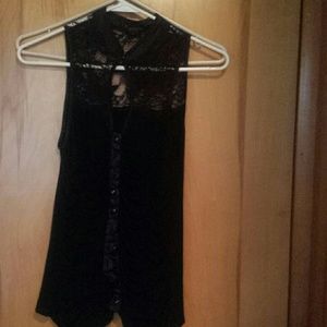 Black lace top