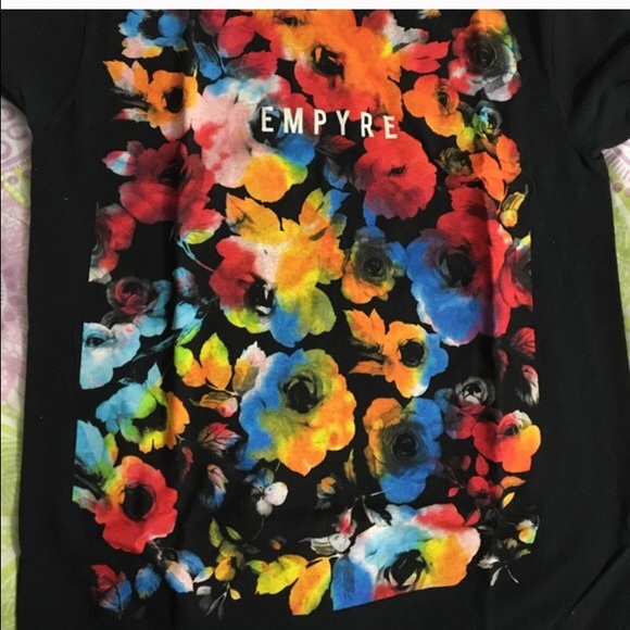 Back floral empyre shirt