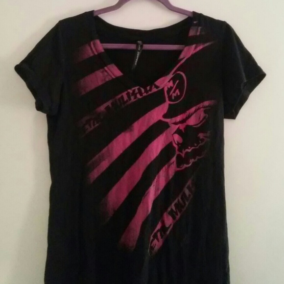 Metal Music V Neck Tee