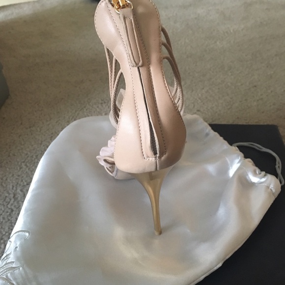 Strappy high heels