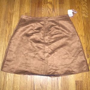 Suede Like Mini Skirt NWT