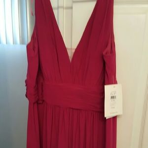 reddish pink dress
