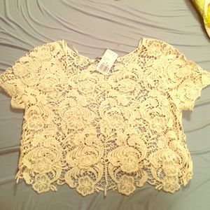 Forever 21 Lace Crop Top