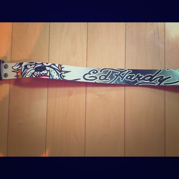 Boys Ed Hardy Leather Belt