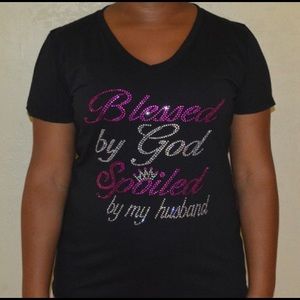 Blessed By God Spoiled By My Husband Tee