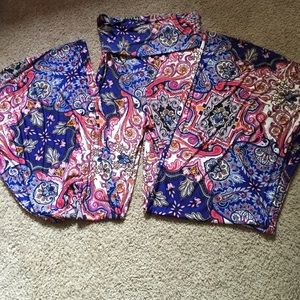 Wide leg beach pants