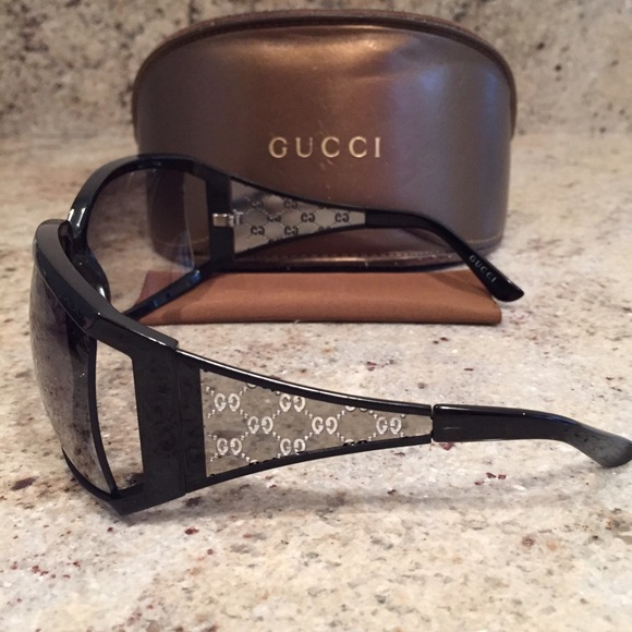 Gucci Black Square Sunglasses - Picture 3 of 4
