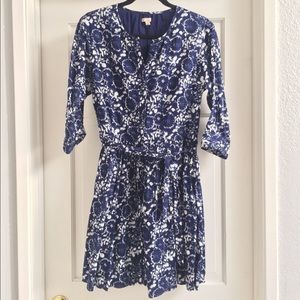 Floral shirtdress - navy