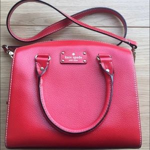 Kate Spade red Wellesley Alessa Handbag... Kate Spade red Wellesley Alessa Handbag...