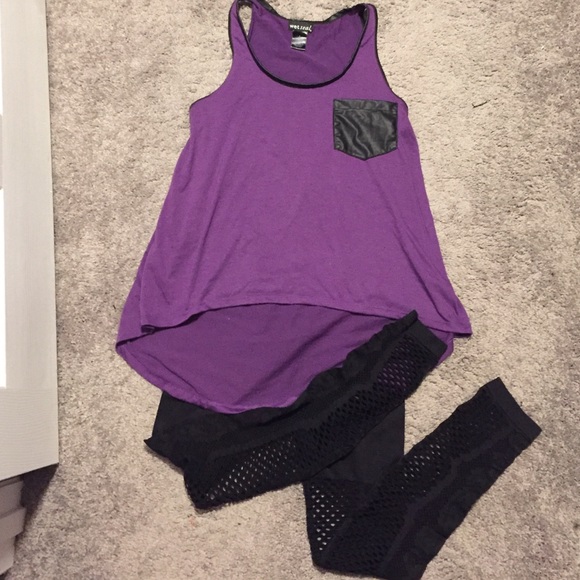 Hi Low Tank + Tights
