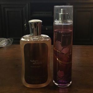 Twilight Woods bubble bath and body spray