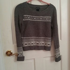 Grey winter sweater