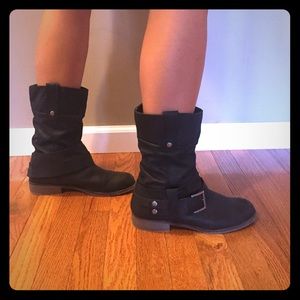Black Moto boots