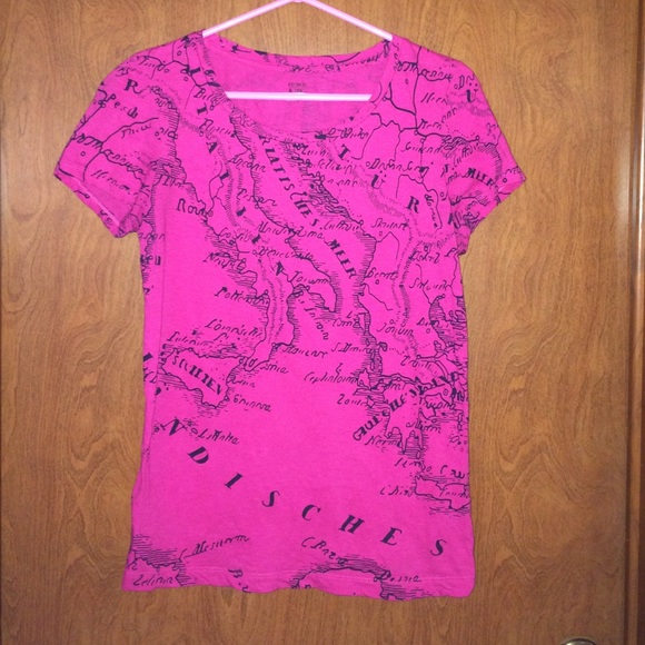 Pink Map Tee