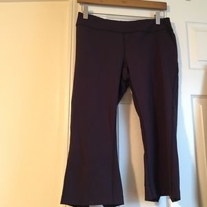 Super cute eggplant lotus capris