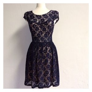Sheath type Navy Dress