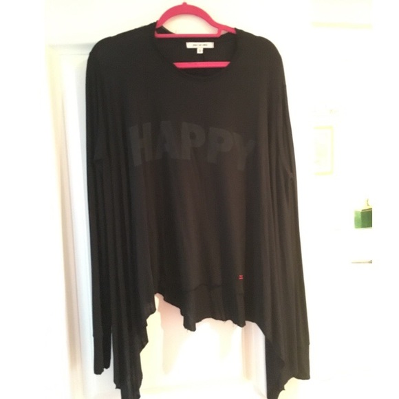 Peace Love World Black Long Sleeve Shirt