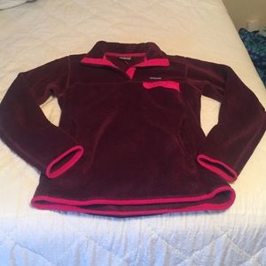 Patagonia Re-Tool Snap-T Pullover in Burgundy