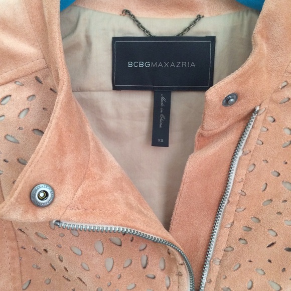 Rose suede jacket BCBG XS - Picture 4 of 4