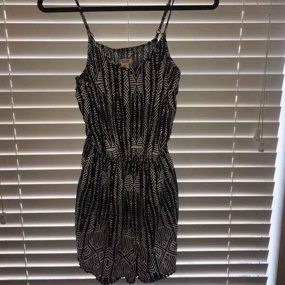black/white romper.