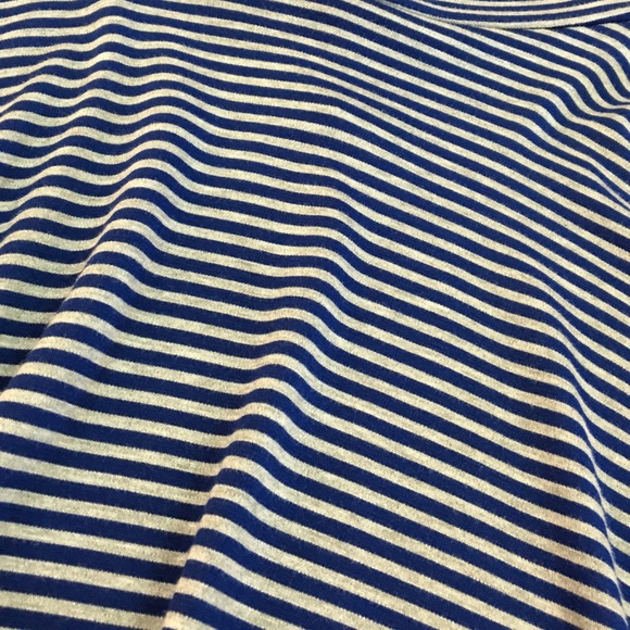 NEW Blue & Grey Striped Circle Skirt - Picture 2 of 2