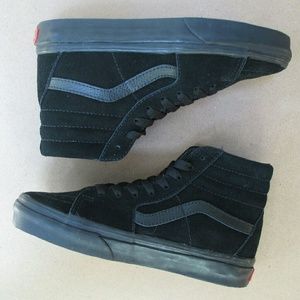 Vans Sk8-hi Black Suede Grunge 90's NWOT