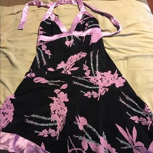 Bebe dress black with lavender size S