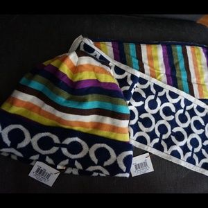 Authentic Coach Hat and Scarf - Reversible