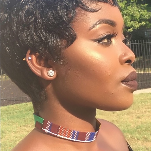 Kente Fabric Choker - Picture 3 of 3