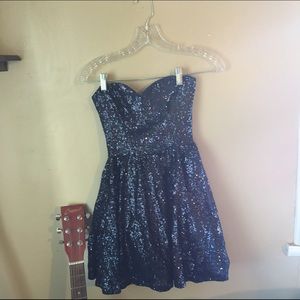 Midnight blue baby doll dress(ON HOLD)