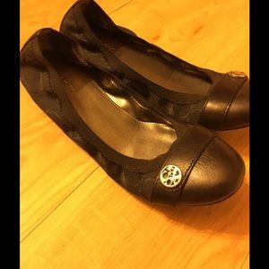 Coach Black Flats Size 8