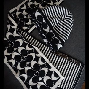 Authentic Coach Hat and Scarf Combo