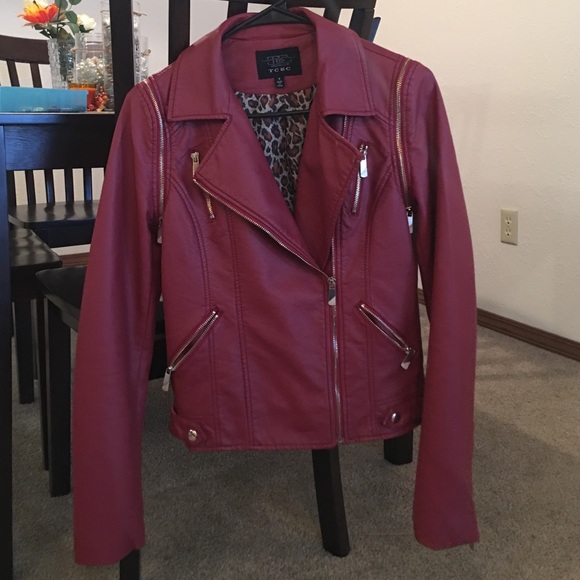 Red Pleather Jacket