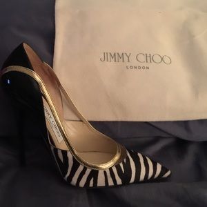 Jimmy Choo Zebra Print Pumps