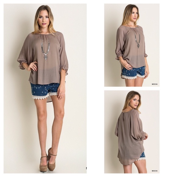 Fall mocha colored blouse coming soon!