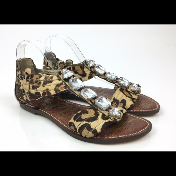 Sam Edelman Leopard Print Gladiator Sandals