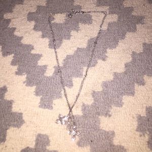 Brighton triple cross silver necklace