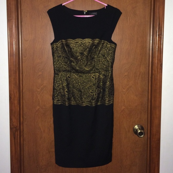 NWT Black and gold The Limited dress