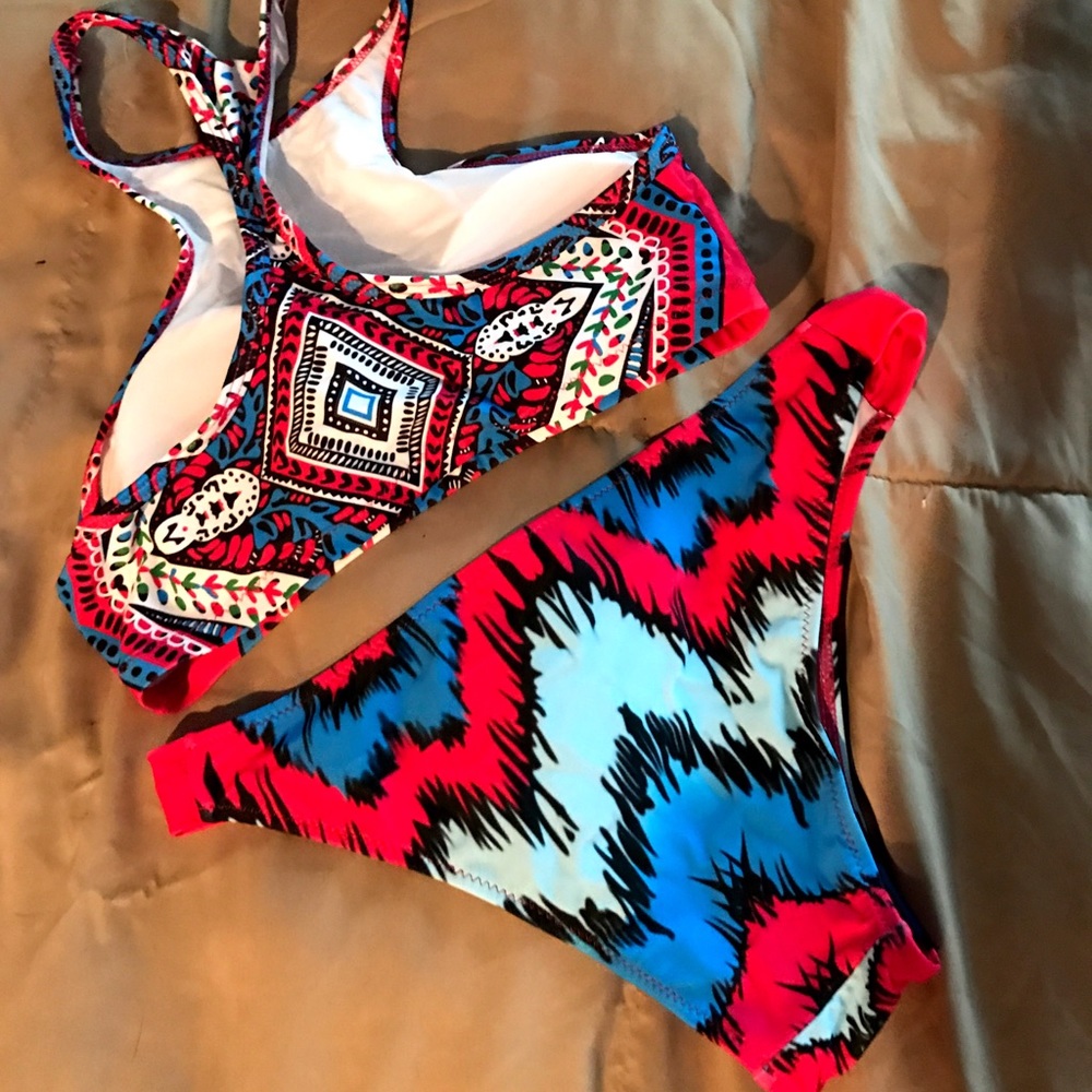 Aztec tribal 2 of bikini nwot S M L XL - Picture 3 of 3