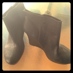 Wedge booties