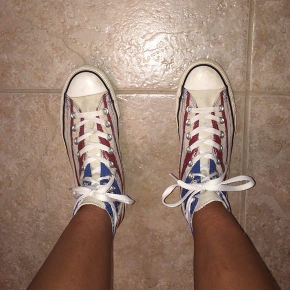 American flag converse