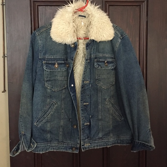 free people sherpa jean jacket