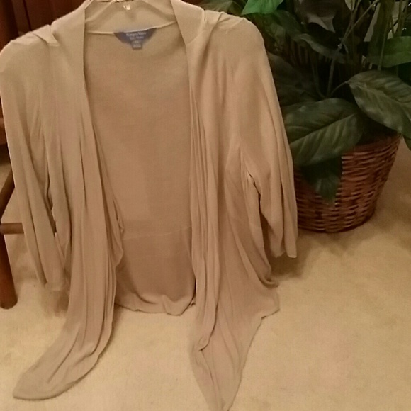 Simply Vera Taupe Waterfall Cardigan