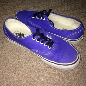Indigo unisex canvas vans