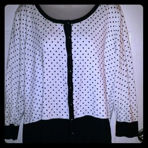 Versona sz 18/20 polka dot cardigan.