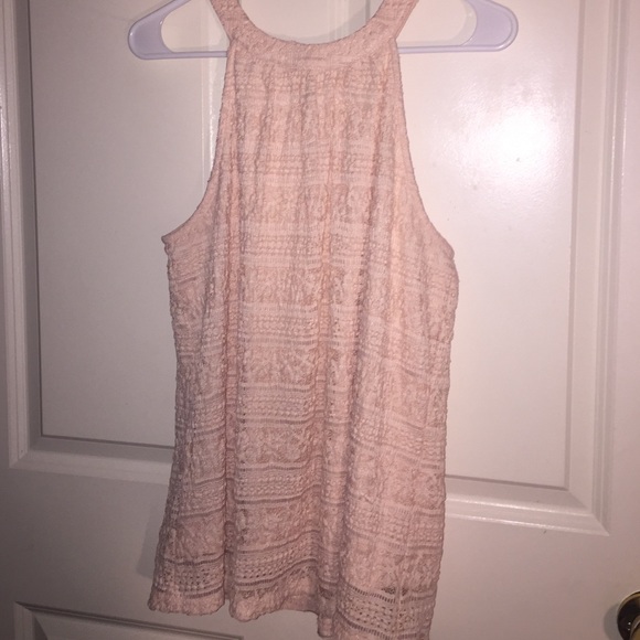 Floral neck lace shirt