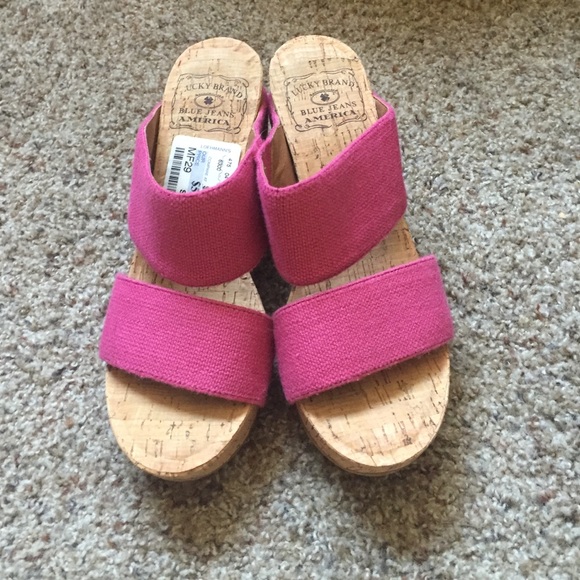 Lucky Brand cork heels! SALE‼️